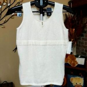 NWT GNW super soft sleeveless cashmere blend sweater sz small
